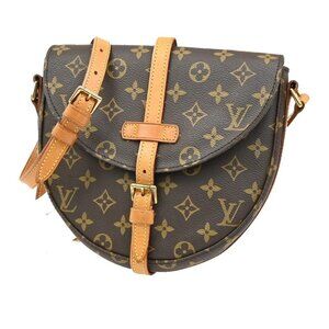 LOUIS VUITTONI Chantilly MM Shoulder Bag Monogram Leather Brown